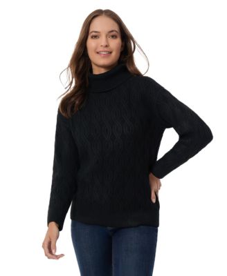 Jones New York Women s Cable Knit Turtleneck Sweater Macy s