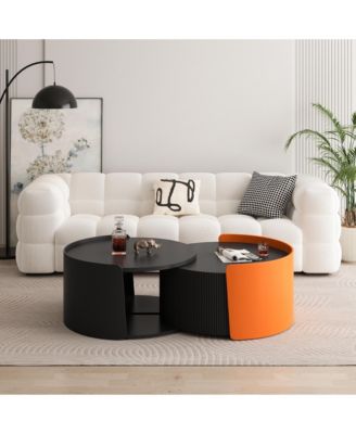 Extendable Nesting Coffee Table for Living Spaces