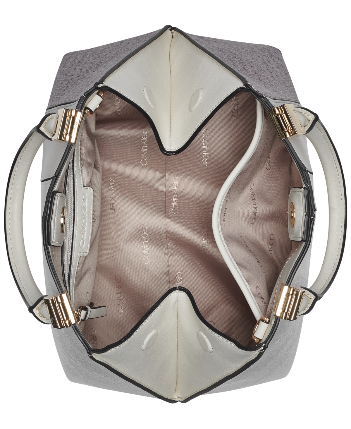Granite Convertible Satchel In Almond Taupe,cherub White Granite Convertible Satchel In Almond Taupe,cherub White