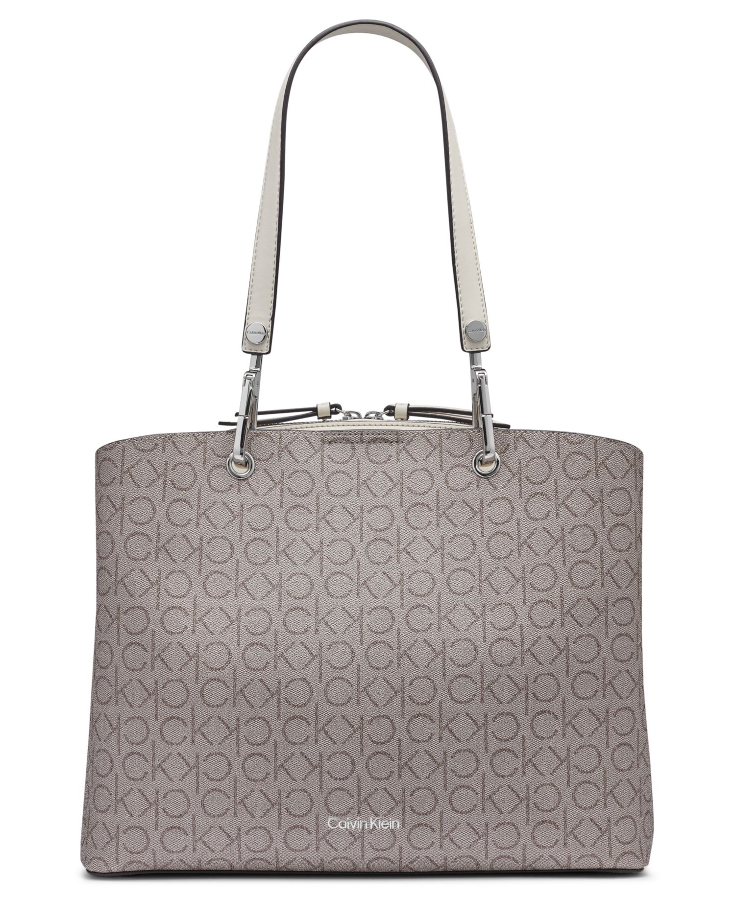 Garnet Signature Triple Compartment Large Top Zipper Tote Bag