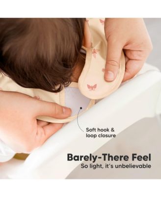 3-Pack Waterproof Baby Bibs for Eating, Lightweight, Mess Proof Toddler Bibs with Food Catcher