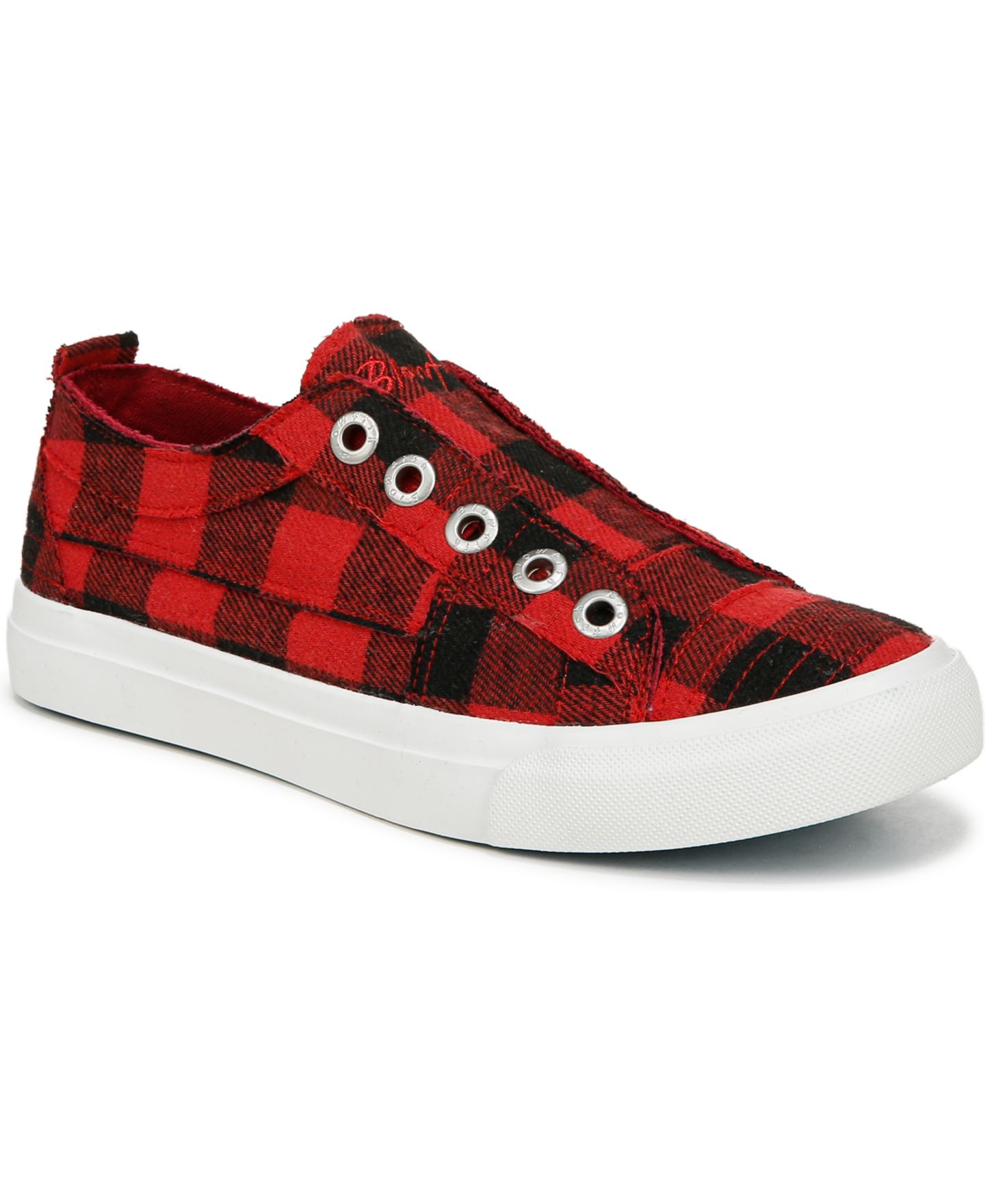 Женские кроссовки Blowfish Malibu Play Slip On Platform, цвет: Красный клетчатый — фото 1