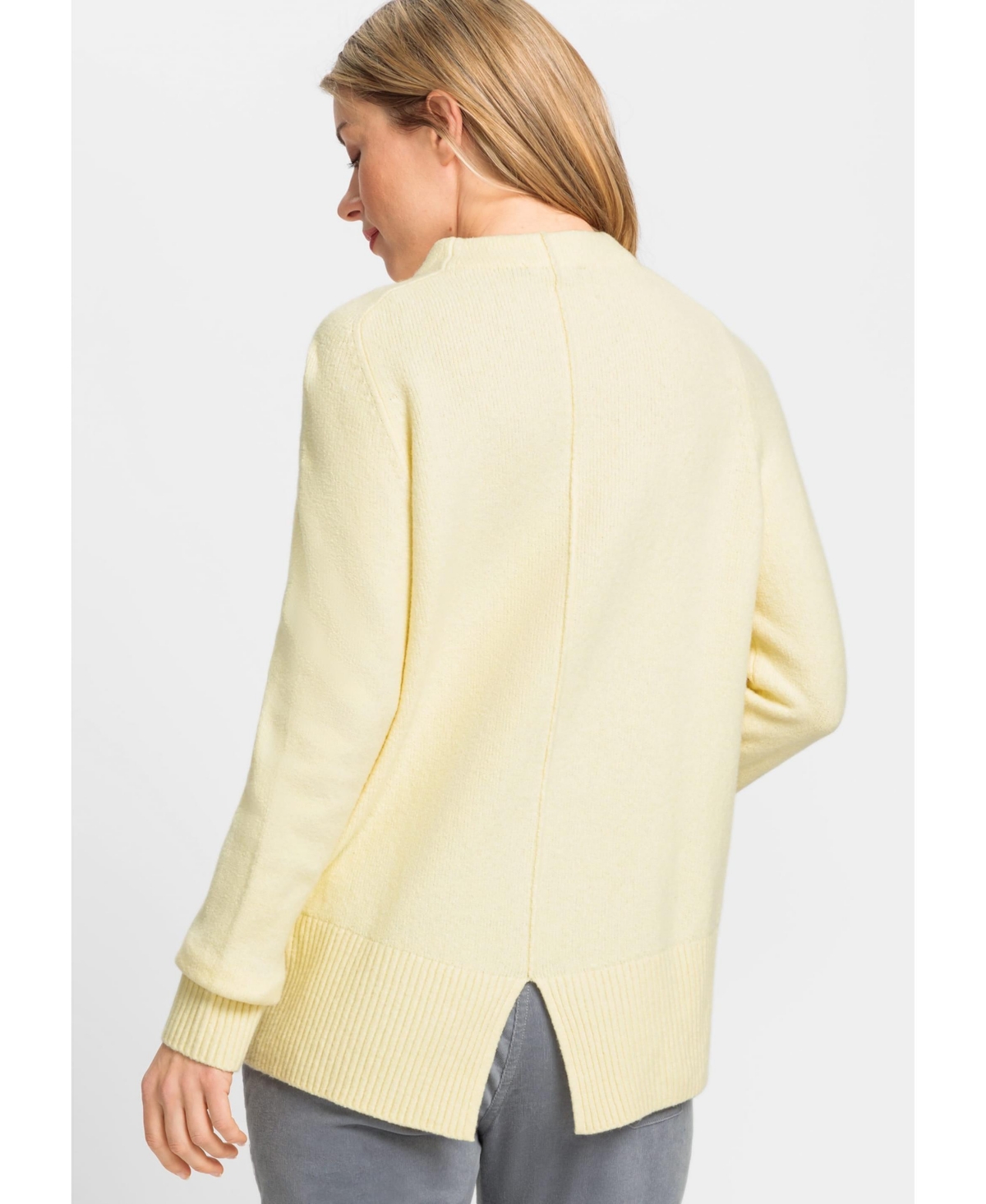 Olsen Women's Long Sleeve Funnel Neck Pullover
