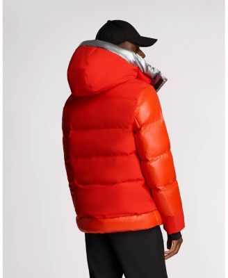 Men's Farlin Mixed Media Relaxed Fit Puffer with Removable Hood