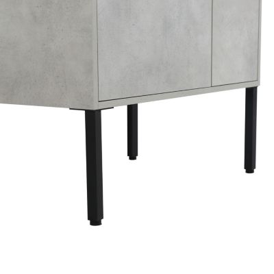 30 Inch Bathroom Vanity, Freestanding Bathroom Vanity or Floating is Optional Conversion, 3018-00330CG-1(KD-Packing)-Excluding Sink