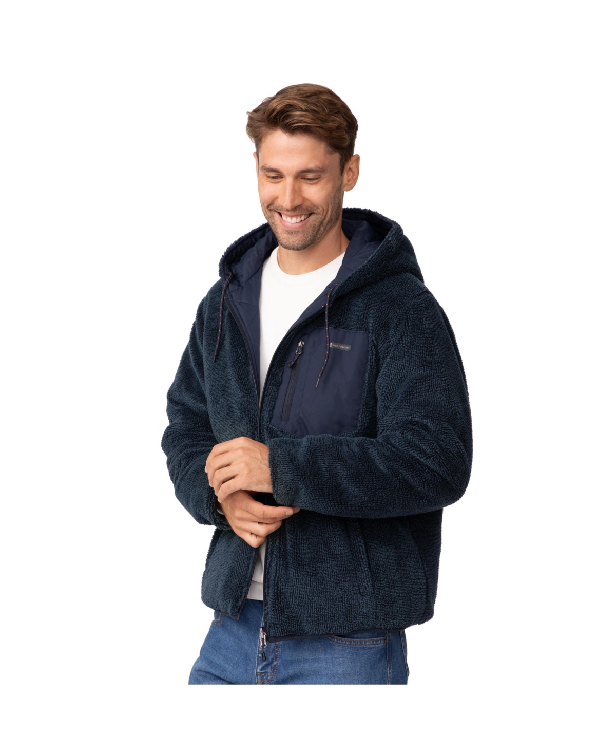 Free Country Men's Atlas Hooded Quilted Reversible Sherpa Jacket