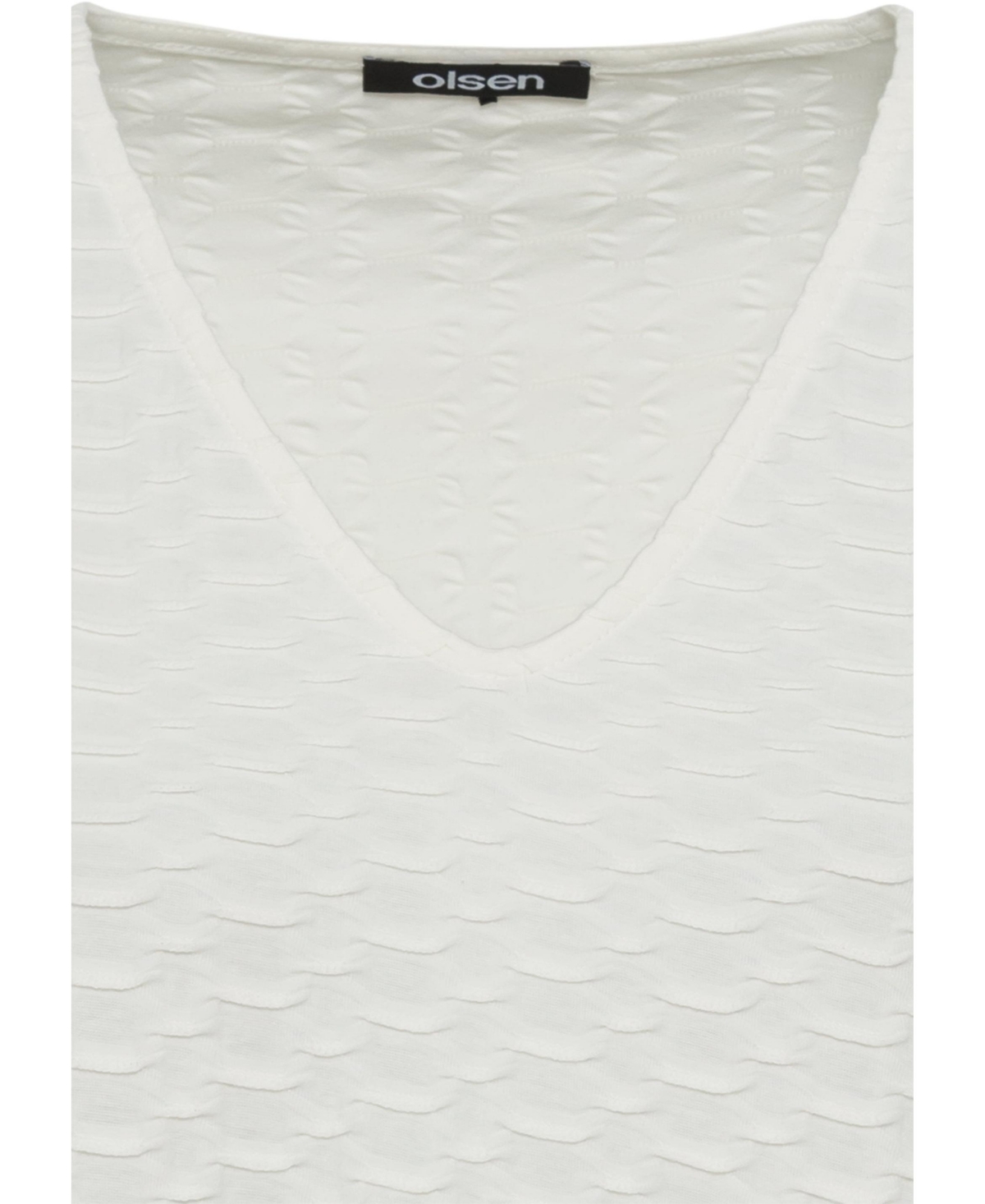 Olsen Women's Textured V-Neck T-Shirt