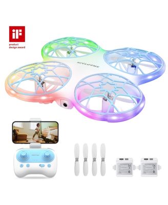 - K30 Mini 720P HD Camera Drone with Colorful Lighting and Remote Controller - White
