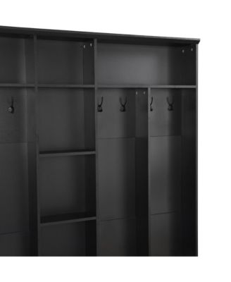 Streamdale Minimalist Hall Tree with Bench and Storage