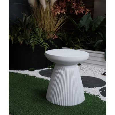 Streamdale Modern Faux Terrazzo Garden Stool, 17.75" H