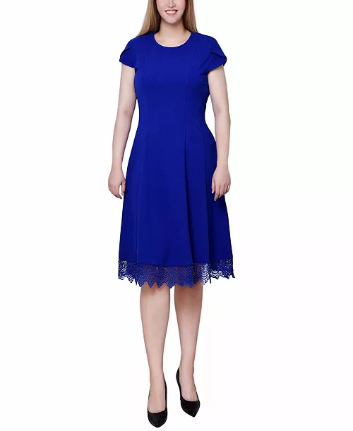 women's chiffon sleeve scuba dress