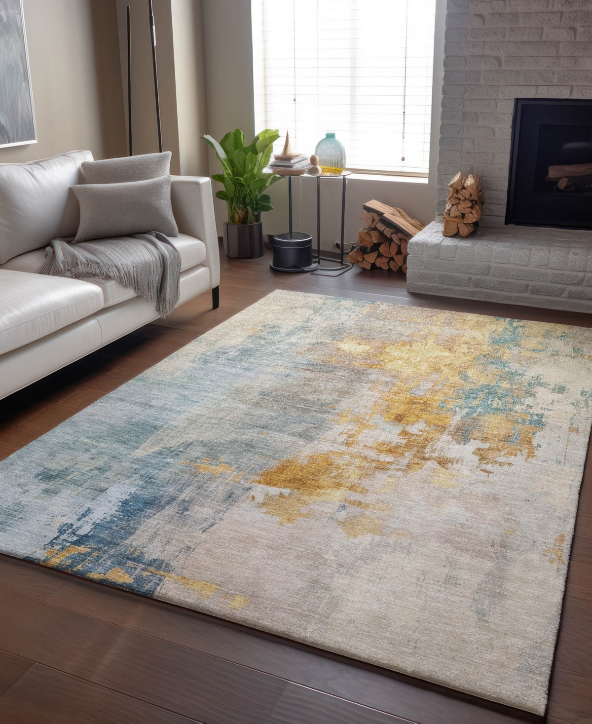 Dalyn Bresca Washable Bc4 3'x5' Area Rug In Beige