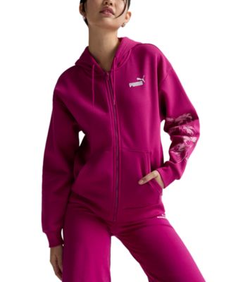 Puma - Women's Cotton Essential Floral Vibes Hoodie