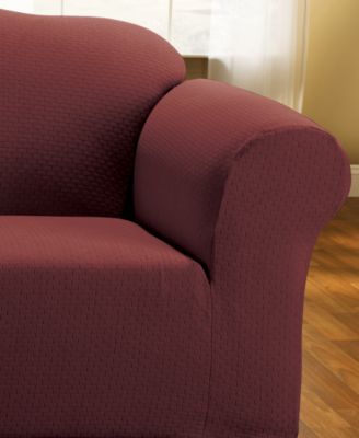 Sure Fit - Simple Stretch Subway Loveseat Furniture Slipcover