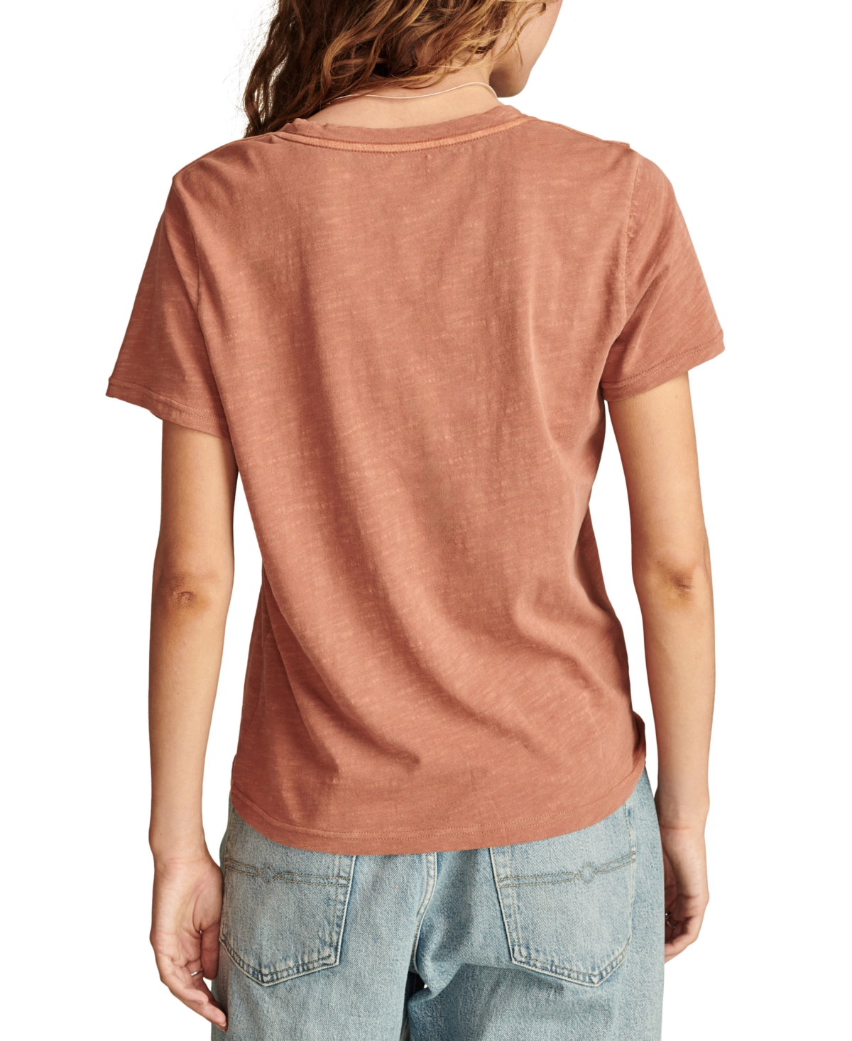 Lucky Brand Women's Cotton Feelin' Lucky Classic Crewneck Tee