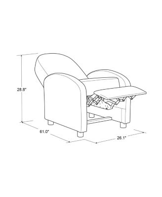 26"W Polyester Ladera Pushback Recliner