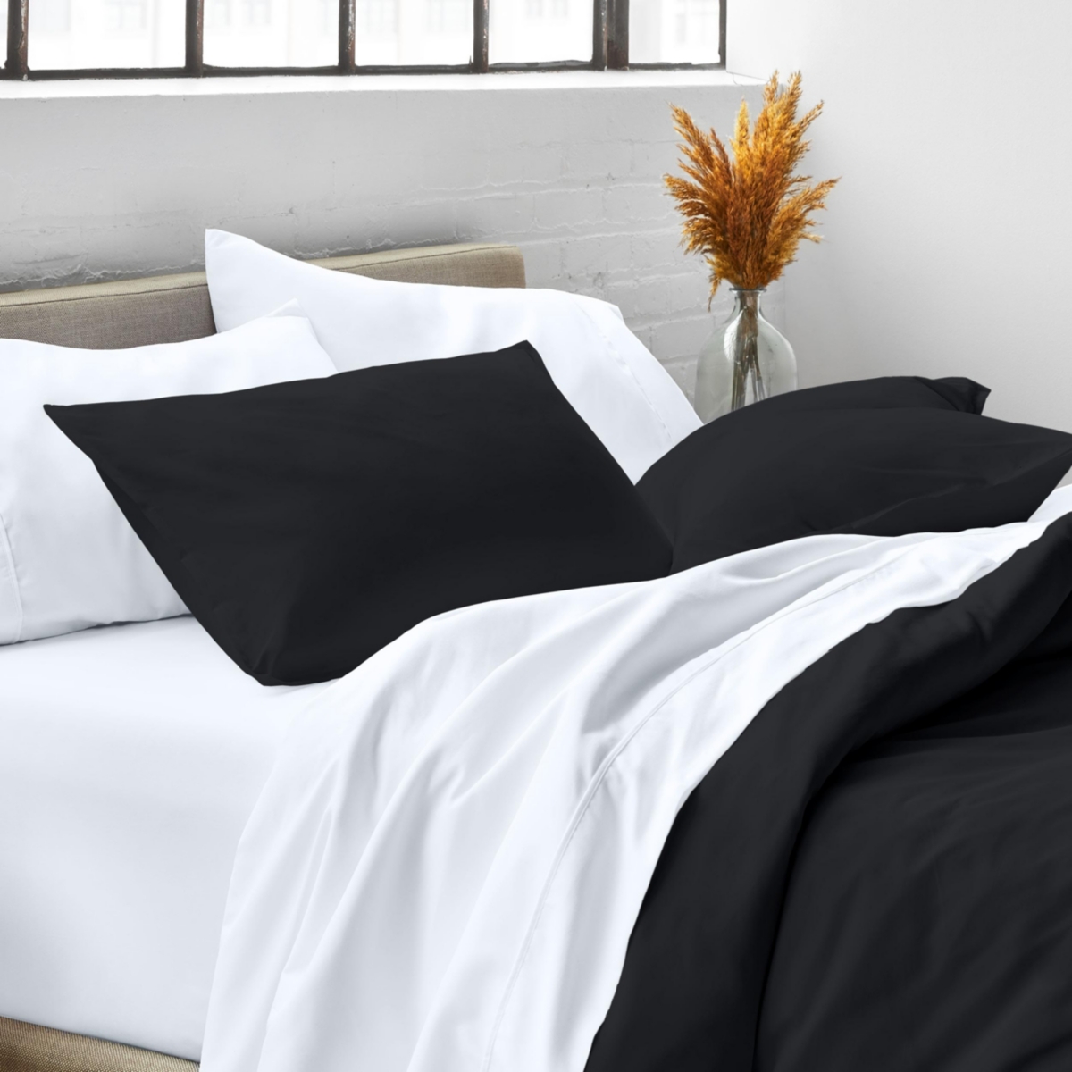 Bare Home Ultra-Soft Double Brushed Pillow Sham Set