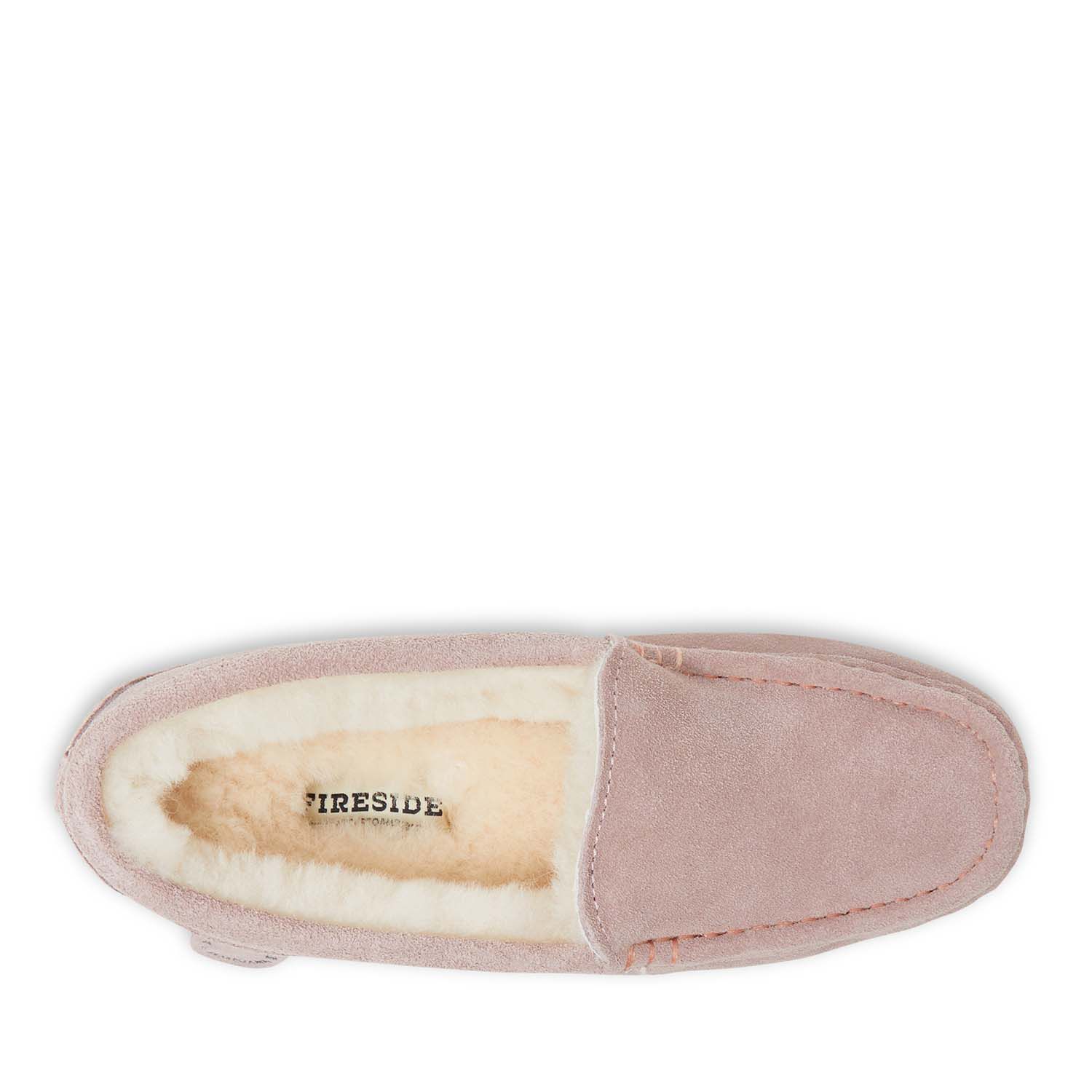 Dearfoams Women's Fireside Mel Genuine Shearling Moccasin Slipper