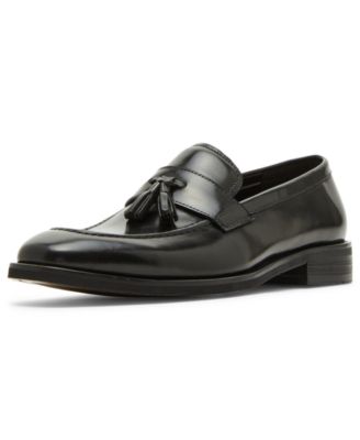 Men's Gray Tassel Leather Loafer