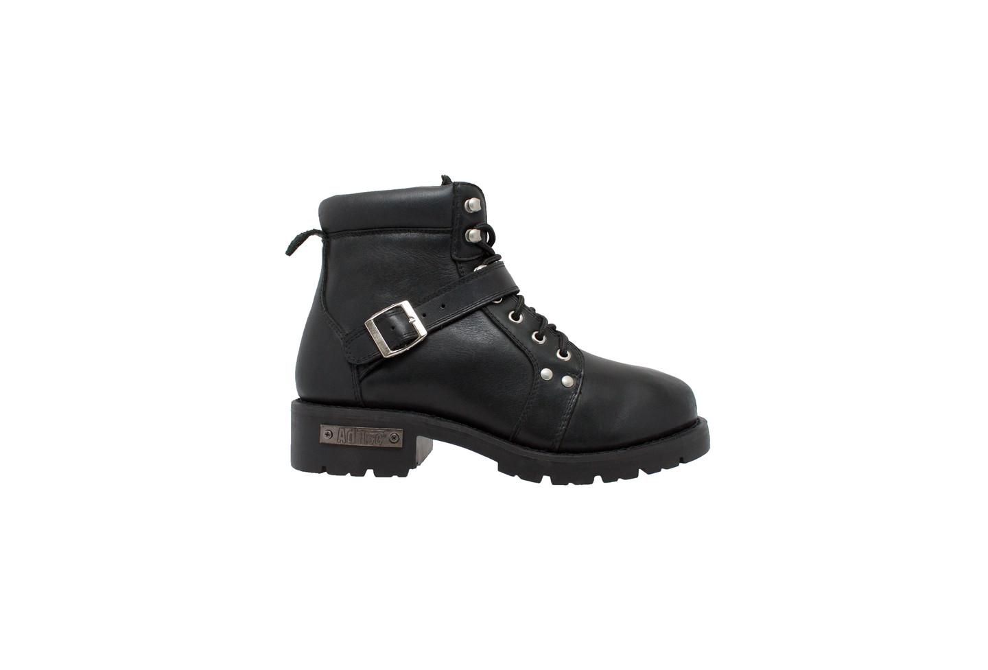 Мужские ботинки AdTec RideTecs 6" Lace Zipper Boot Black, цвет: Чёрный — фото 3