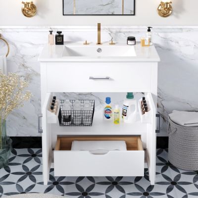  Compact 30" Bathroom Vanity with Ample Storage