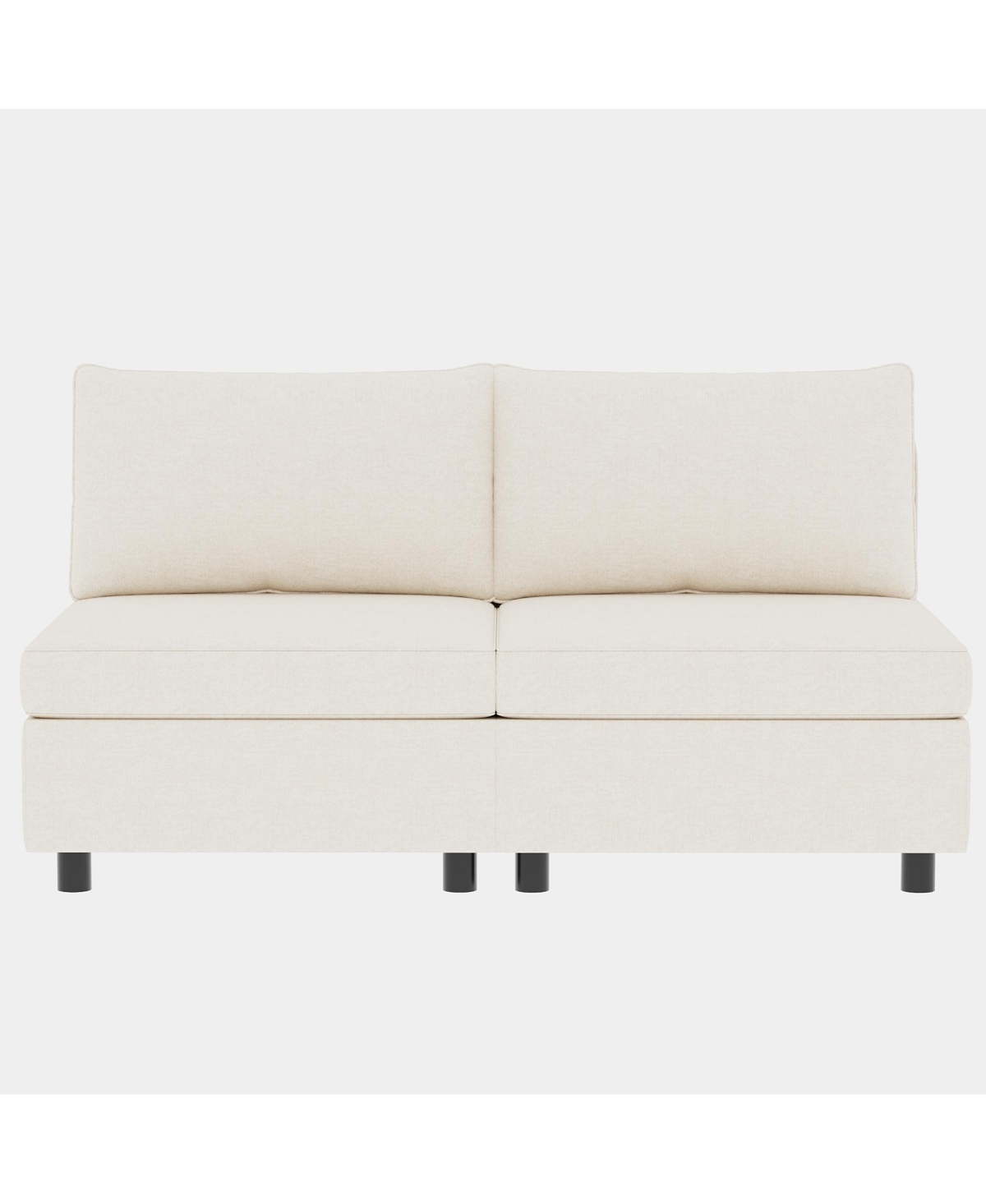Streamdale Furniture Love Seat Couches, 2 Seater Loveseat Mid Century Modern Sofa Couch With Storage for Small Spaces, Living Room, Dorm, Bedroom - Be