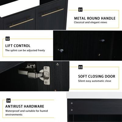 30 Inch Freestanding Bathroom Vanity (Without Top Sink)