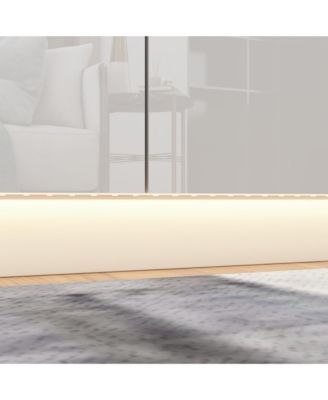 8-Drawer Wood LED Storage Organizer Chest of Drawers