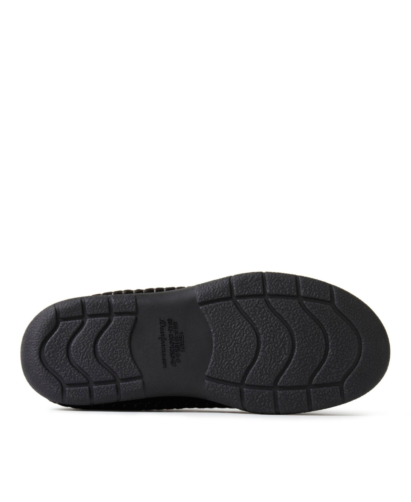 Мужские тапочки Dearfoams Thompson Wool Blend Clog Slipper, цвет: Чёрный — фото 4
