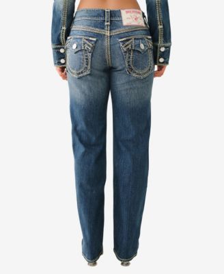 True Religion Women's Ricki Super Relaxed Straight Jeans - Macy's