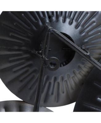 41.3-In Wide Brown and Gold Metal Abstract Flower Wall Decor