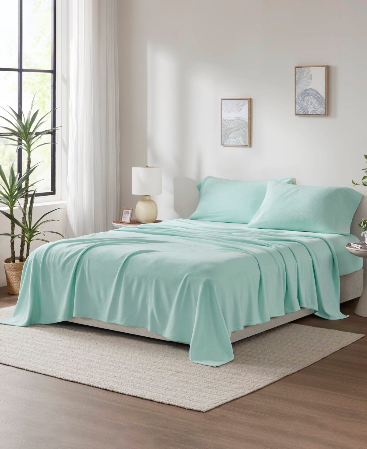 Madison Park Micro-Fleece 3-Pc. Sheet Set