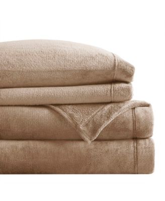 Soloft Plush Micro-Fleece 4-Pc. Sheet Set, Queen