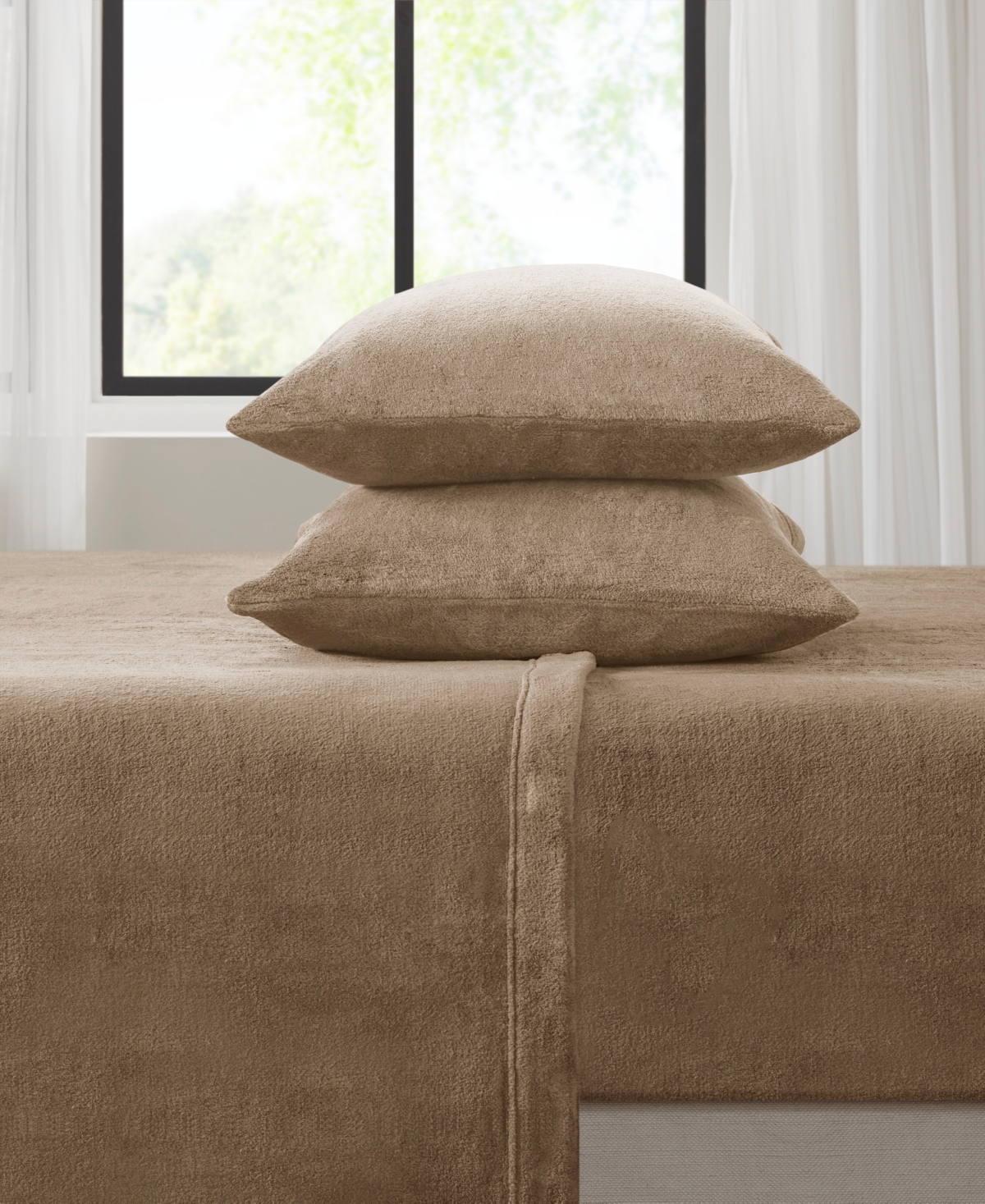 SLEEP PHILOSOPHY SOLOFT PLUSH MICRO-FLEECE 4-PC. SHEET SET, KING 