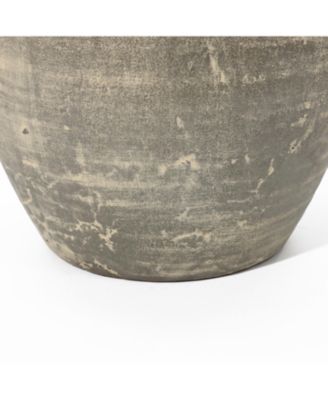 Rustic Farmhouse Brown Jug 12.5-Inch Tall Terracotta Vase