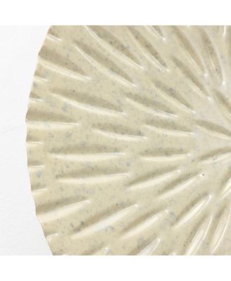 Multi-Color Coastal Abstract 47.25-Inch Wide Metal Wall Decor