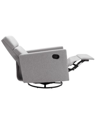 Plush Rocker Nursery Chair Glider Swivel Recliner for Comfortable Seating