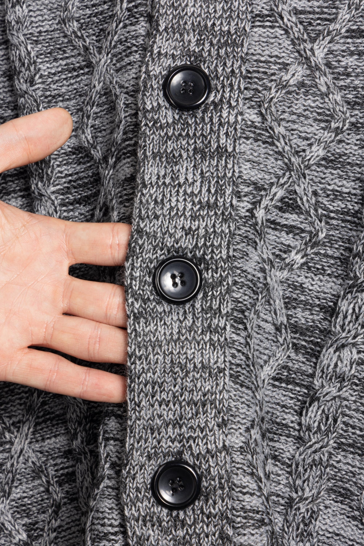 Xray Boys Cable Knit Shawl Cardigan