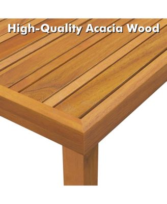 5 PCS Outdoor Conversation Furniture Set with 3 Chairs 1 Ottoman 1 Coffee Table