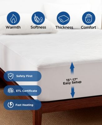 Heated Cotton Mattress Pad, Full