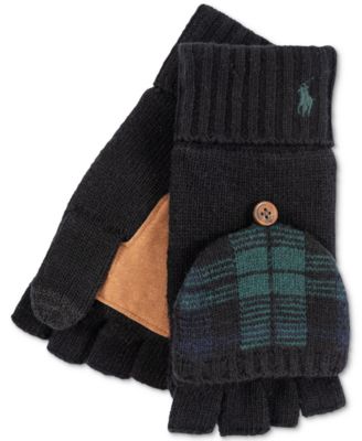 Polo Ralph Lauren - Men's Tartan Mitt Convertible Gloves