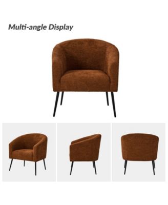 Hal Modern Boucle Armchair with Metal Leg