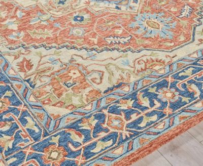 Exquisite Rugs Richmond Serapi 6799 Rug Collection In Red,blue