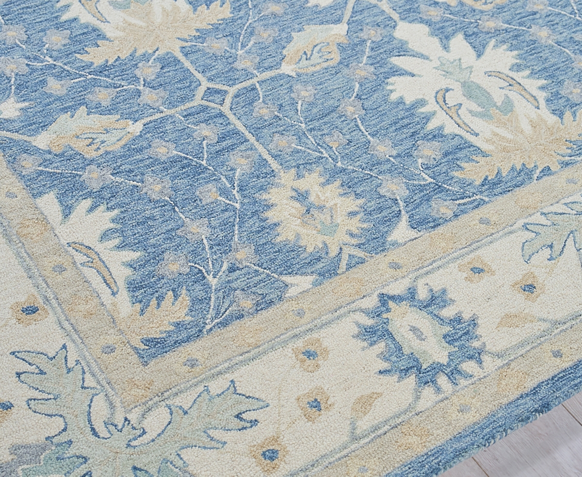 Exquisite Rugs Claremont Oushak 6793 Rug Collection In Blue,ivory