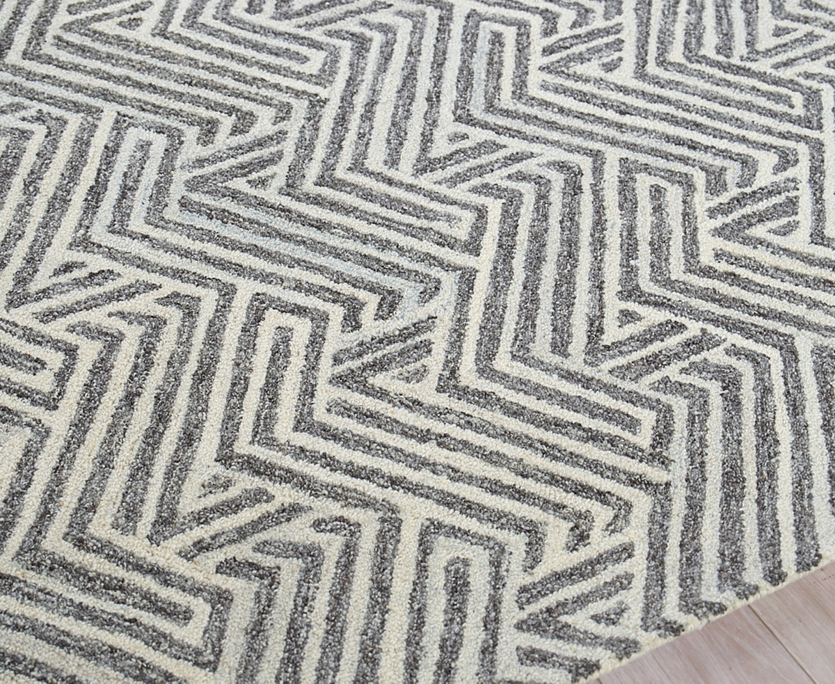 Exquisite Rugs Naturals 6782 Area Rug, 6' X 9' In Gray,ivory