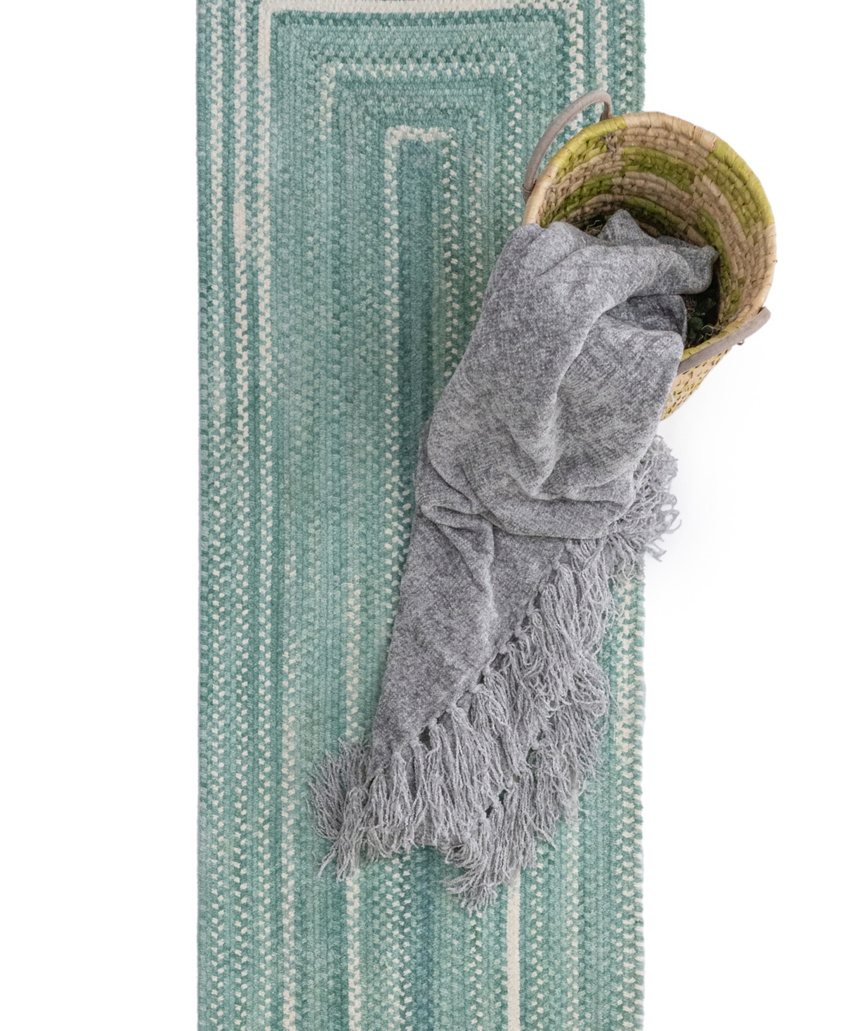 Capel Bambini 0377 2'x8' Runner Area Rug In Aquamarine
