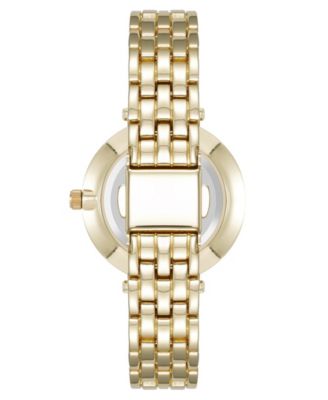 Women's Quartz Everyday Roman Numeral Gold-Tone Alloy Metal Watch, 32mm