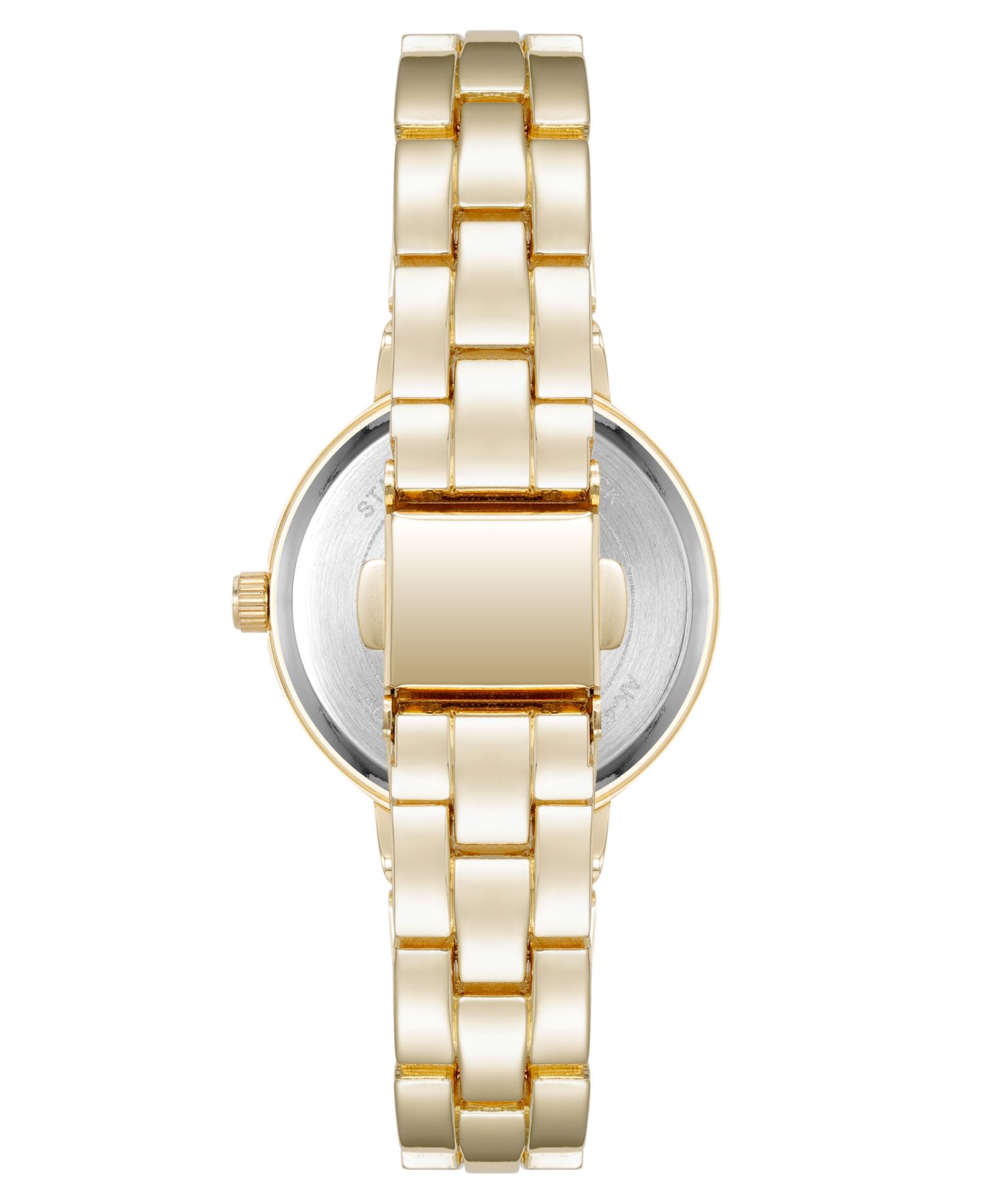 Women's Quartz Modern Taupe Enamel and Gold-Tone Alloy Metal Watch, 30mm