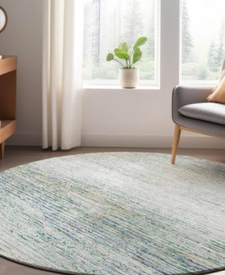 Trevi Washable TV1 8'x8' Round Area Rug