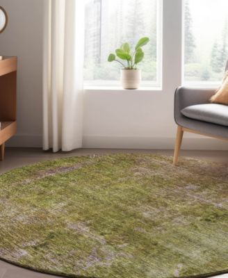 Trevi Washable TV9 8'x8' Round Area Rug